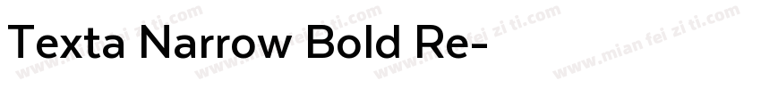 Texta Narrow Bold Re字体转换
